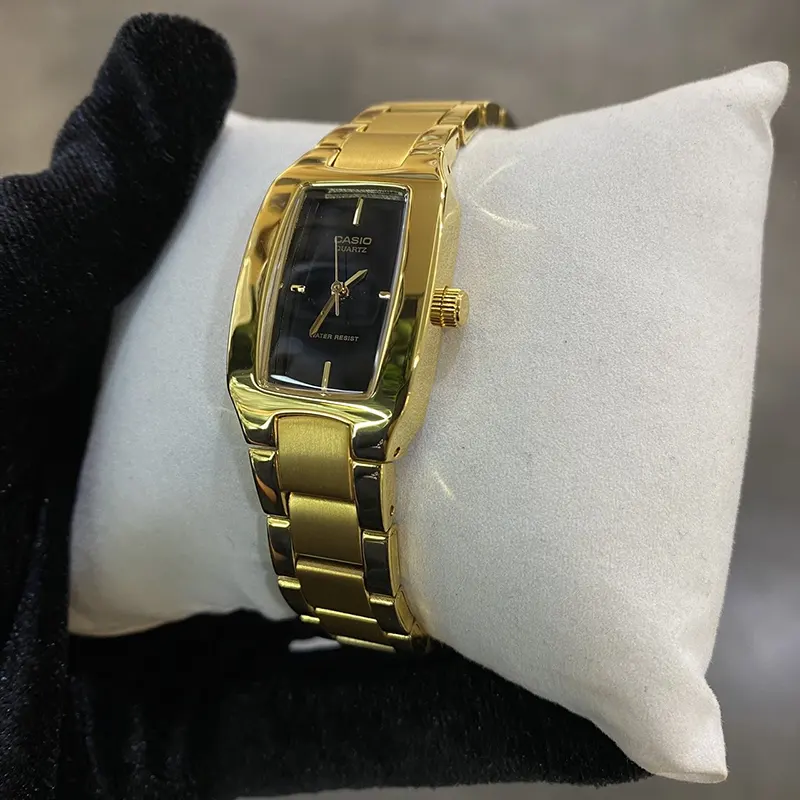 Casio Black Dial Gold-tone Casual Ladies Watch- LTP-1165N-1C